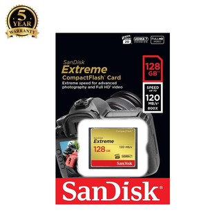 Thẻ nhớ compact flash sandisk extreme 800x 128gb sdcfxsb-128g-g46 - đọc 120mb/s ghi 85mb/s