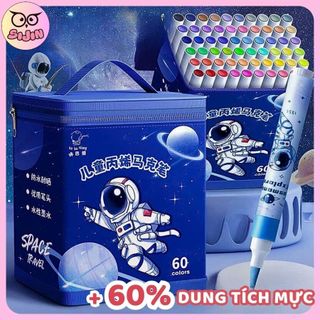   Tăng 60% Tích Mực  Bút Màu Acrylic Marker Phi Hành Gia 24 36 48 60 Màu Tươi Sáng 