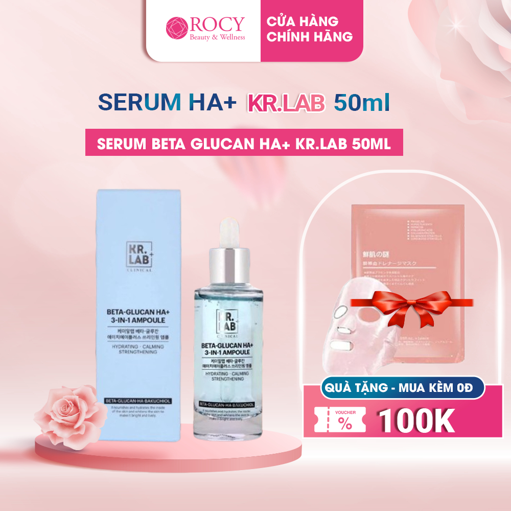 Serum Ampoule beta glucan HA+ Kr.Lab Chai 50mL