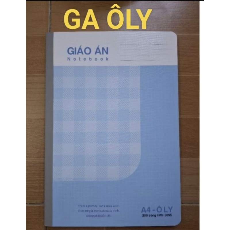5 QUYỂN sổ giáo án A4 ôly(210×297mm) Hải Tiến 200 trang ,mặt giấy láng mịn viết êm