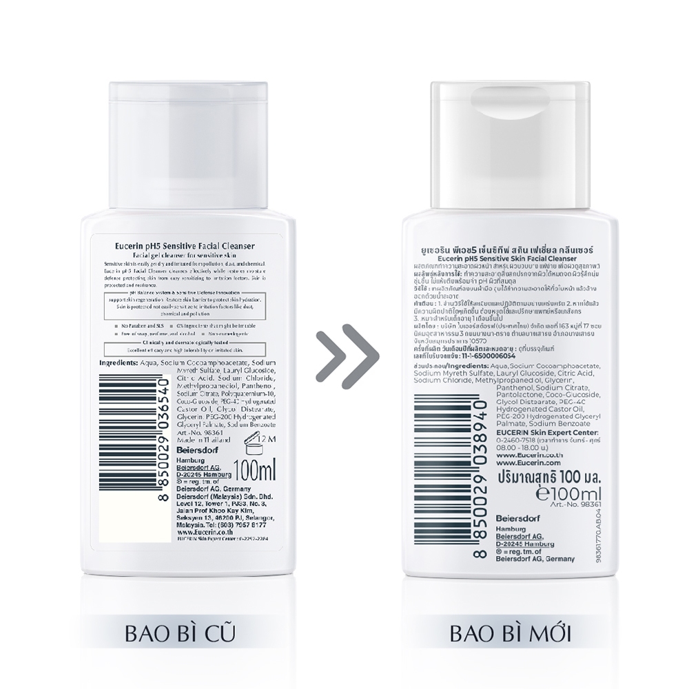 Sữa Rửa Mặt Eucerin PH5 Cho Da Nhạy Cảm Hasaki Sản Phẩm Chính Hãng