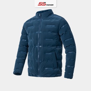 Áo Phao Nam Cổ Trụ Seamless 5S FASHION In Họa Tiết Chữ Trẻ Trung, Phom Slimfit APH24029