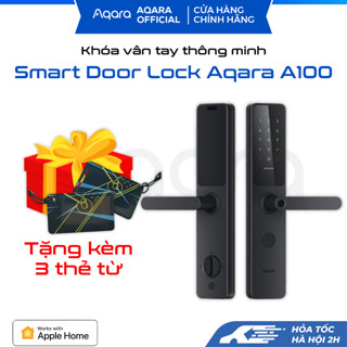 Khoá thông minh Aqara A100 Zigbee, bản Quốc tế, hỗ trợ mở cửa bằng Homekit, Lõi bảo mật Class C