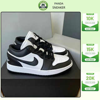 Giày Thể Thao Jordan Cổ Thấp Nam Nữ - Panda Trắng Đen Cao Cấp, Full Box Bill