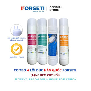 Combo 4 lõi lọc Forseti đúc cắm nhanh nhập khẩu Hàn Quốc  Sed+Pre+UF+Post  