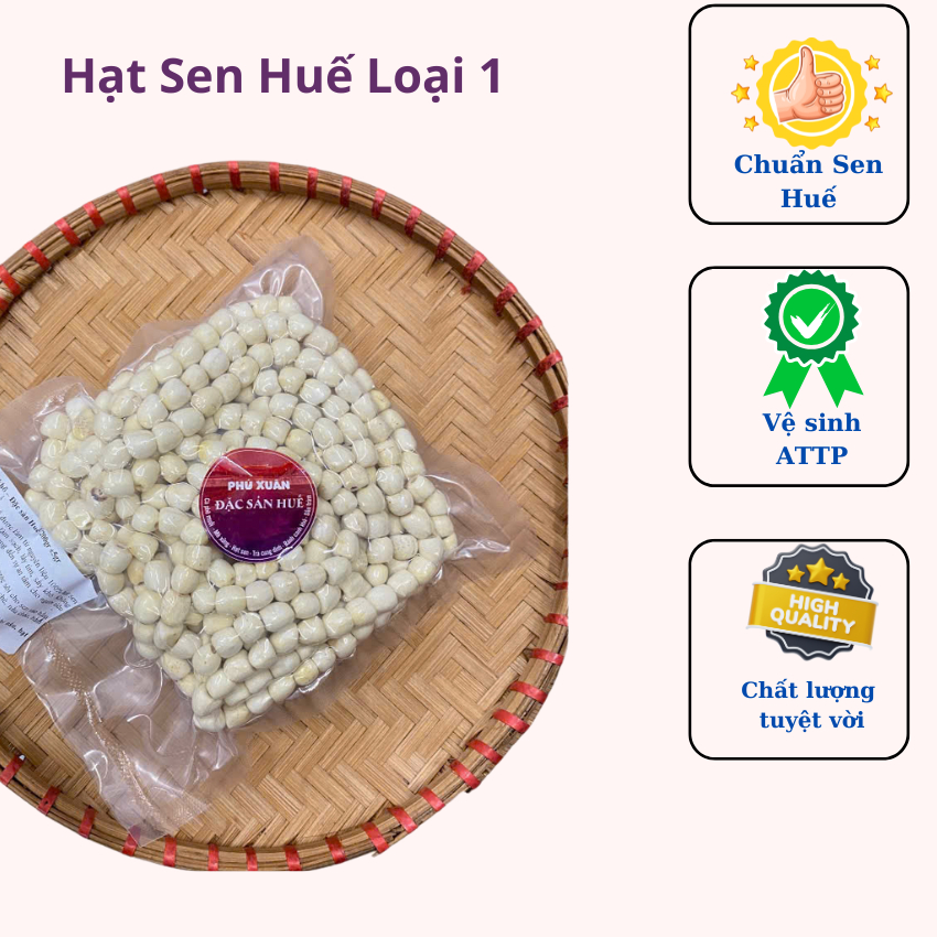 Hạt sen khô – Đặc sản Huế 200gr/500gr-Phú Xuân Đặc Sản Huế