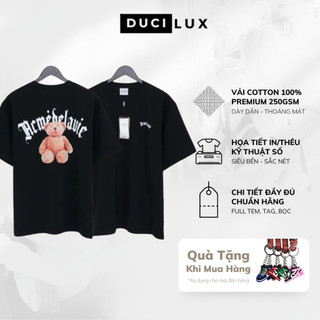 Áo thun Gold Chain Bear Doll - Áo phông Acme Form rộng Tay lỡ Unisex 100%Cotton