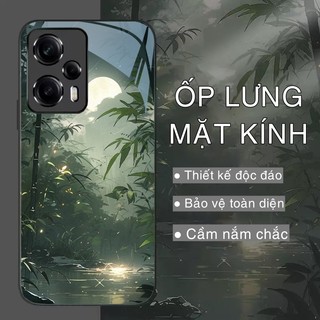 Ốp Lưng XIAOMI REDMI NOTE 12 TURBO 5G, POCO F5 5G Mặt kính sáng bóng, cao cấp Họa tiết phong cảnh
