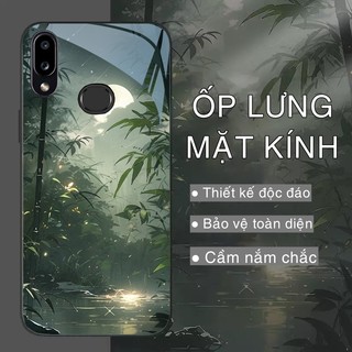 Ốp Lưng SAMSUNG GALAXY A10S Mặt kính sáng bóng, cao cấp Họa tiết phong cảnh