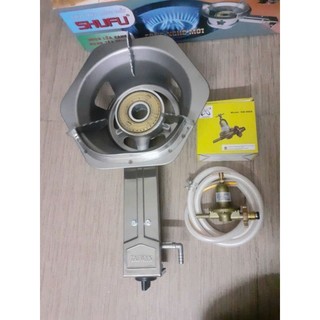 Bếp ga công nghiệp thân bếp inox 430 ( chụi nhiệt ), họng đốt và mâm sen bằng gang + van dây
