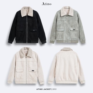 Áo Khoác Jacket Nam Lót Lông Cao Cấp ATINO Nỉ Nam 2 Lớp Hàn Quốc Phong Cách Trẻ Trung Form Regular 2XL.3.8901