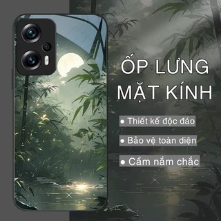 Ốp Lưng XIAOMI REDMI NOTE 11T PRO, 11T PRO+, POCO X4 GT Mặt kính sáng bóng, cao cấp Họa tiết phong cảnh