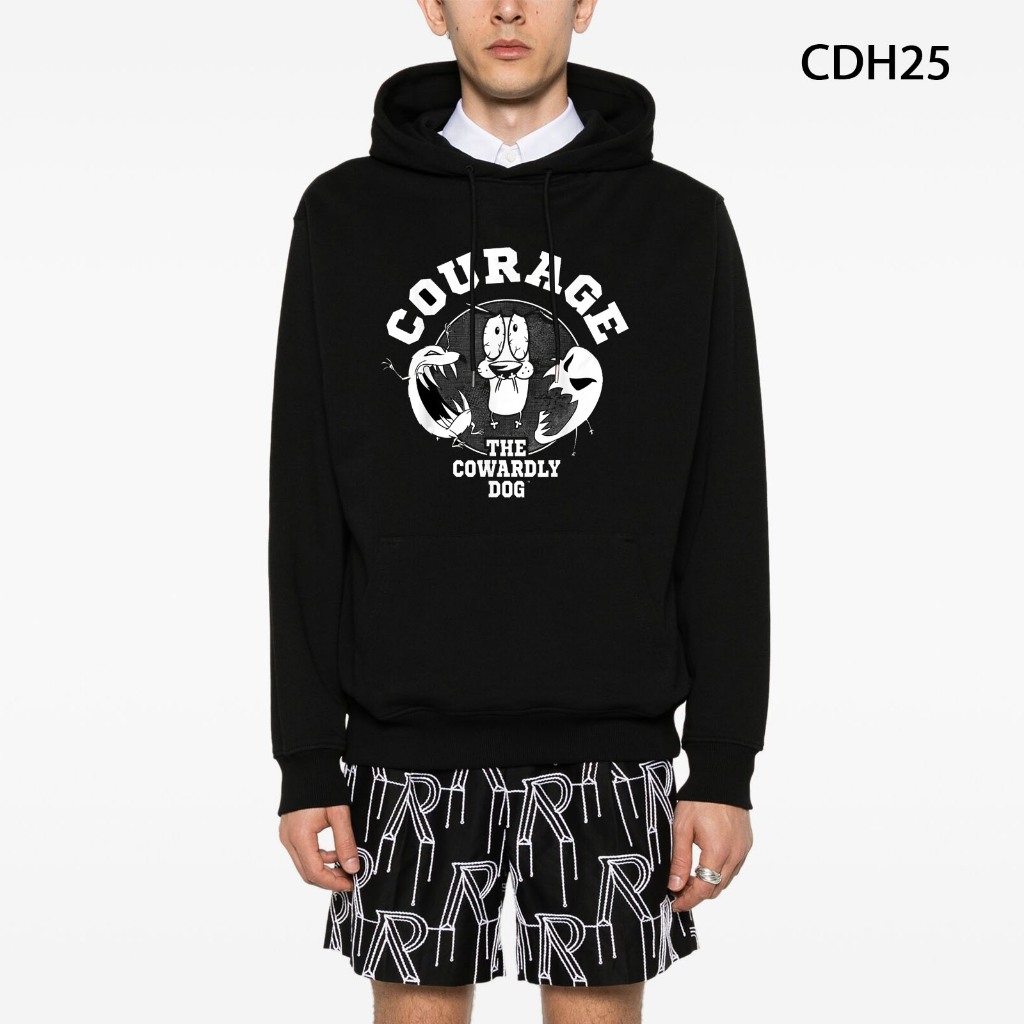 Áo nỉ lông cáo hoodie Street Swagger Brand, Áo Courage the cowardly dog Unisex CDH25