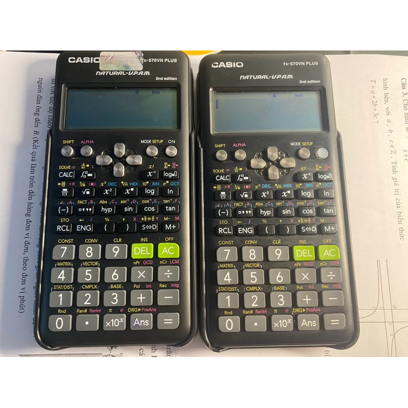 Máy Tính CASIO fx-570VN PLUS CŨ CHÍNH HÃNG pass