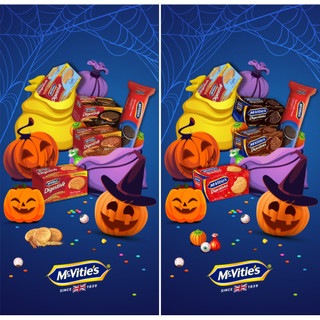 Bánh bi nibbles mcvitie's socola đen, sữa 67g