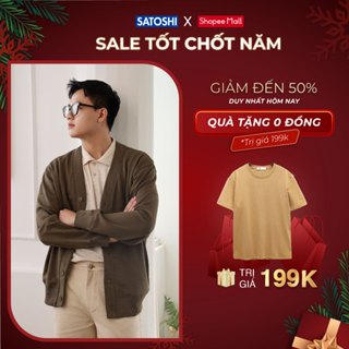 Áo khoác Cardigan Satoshi 24AK001 basic đủ màu chất nỉ bông dày dặn chuẩn form