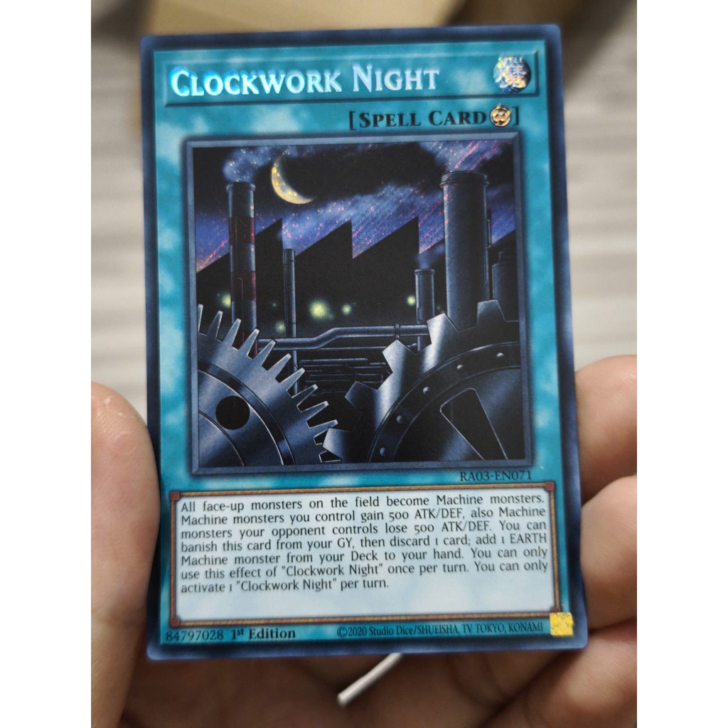 [Yugioh Funny Shop] 1 lá thẻ bài Clockwork Night - RA03-EN071