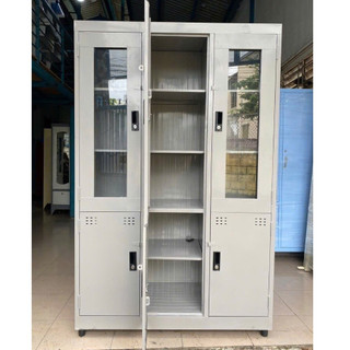 Tủ hồ sơ 2 cánh 3 cánh kính sắt nhôm đựng tài liệu cho văn phòng.