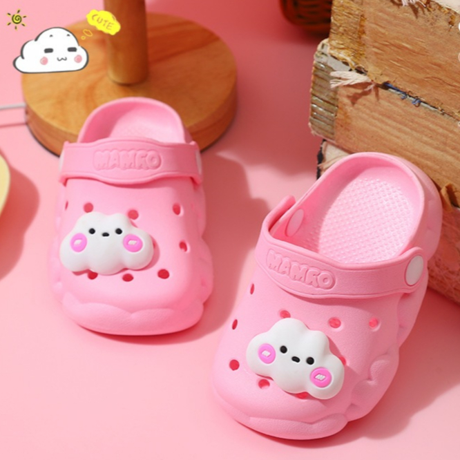 Dép sục cho bé gái sục hình mây 3D dễ thương đế mềm êm chân chống trơn trượt nhiều màu