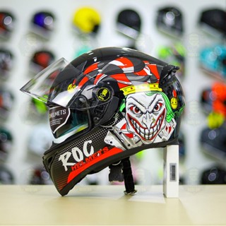 Mũ bảo hiểm Fullface 2 kính ROC 05 tem V.5, V.2 chính hãng bảo hành 24 tháng