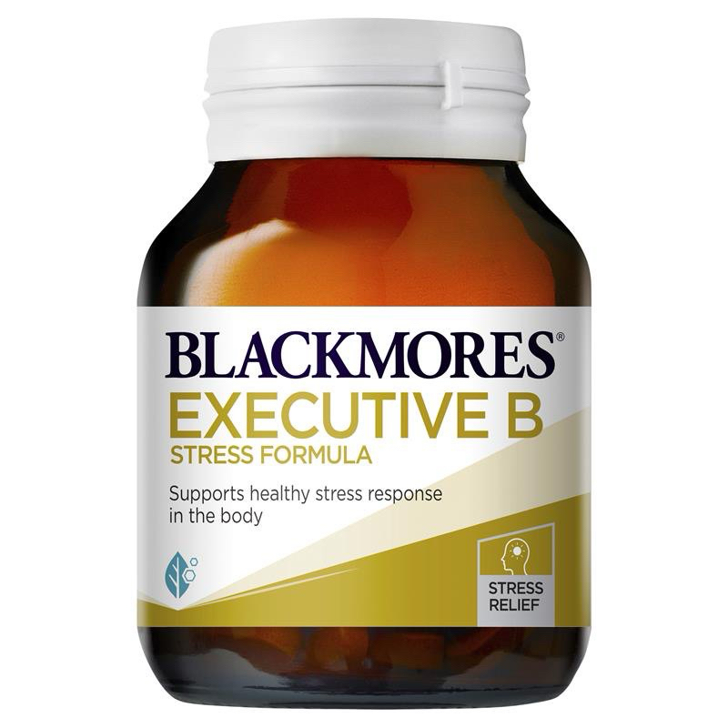 [NK Úc] Viên Uống Giảm Căng Thẳng Mệt Mỏi Blackmores Executive B Stress Formula 125v