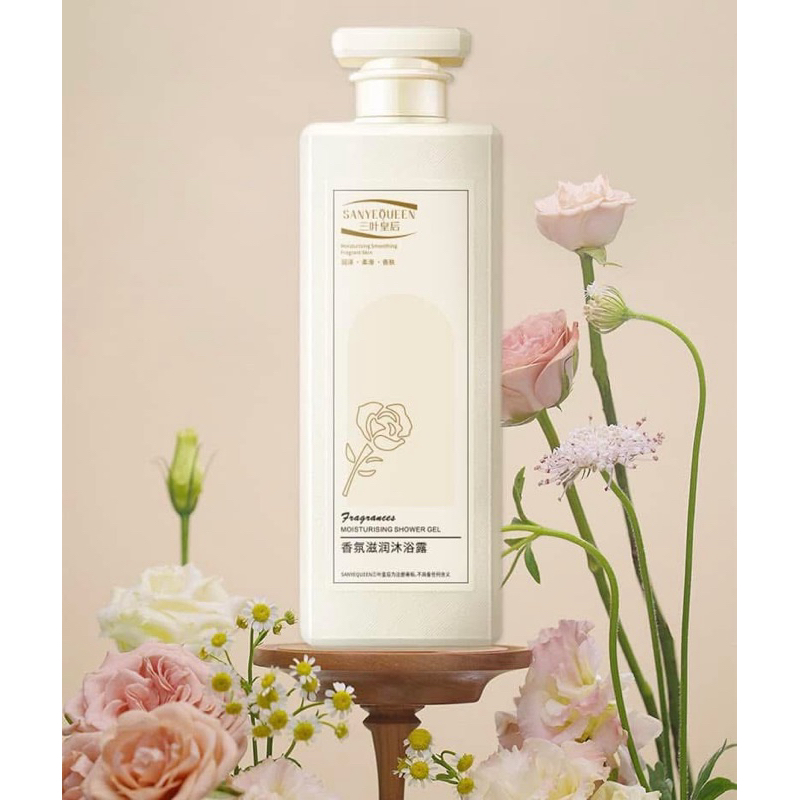Sữa Tắm SANYEQUEEN 800ML, Sữa Tắm Nước Hoa Hương Hoa Hồng- Dưỡng Ẩm, Dưỡng Trắng, Tắm Toàn Thân, Giữ Hương Lâu.