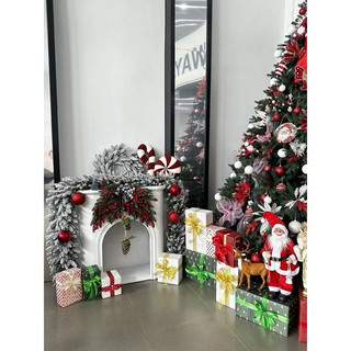 [Hàng sẵn giao] Lò sưởi decor phong cách Hàn Quốc - uốn cong