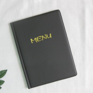 Bìa menu simili a4 khổ 31x 23cm có 10 lá nhựa