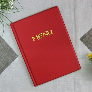 Bìa menu simili a4 khổ 31x 23cm có 10 lá nhựa