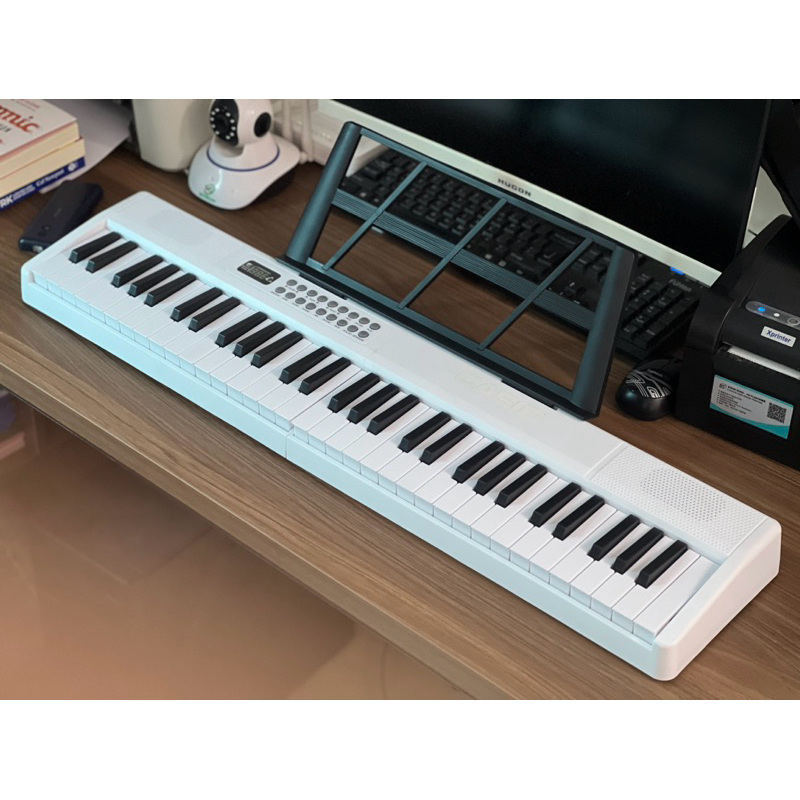 Đàn Piano Điện Toledo 61 Phím Gấp Gọn Màu Trắng