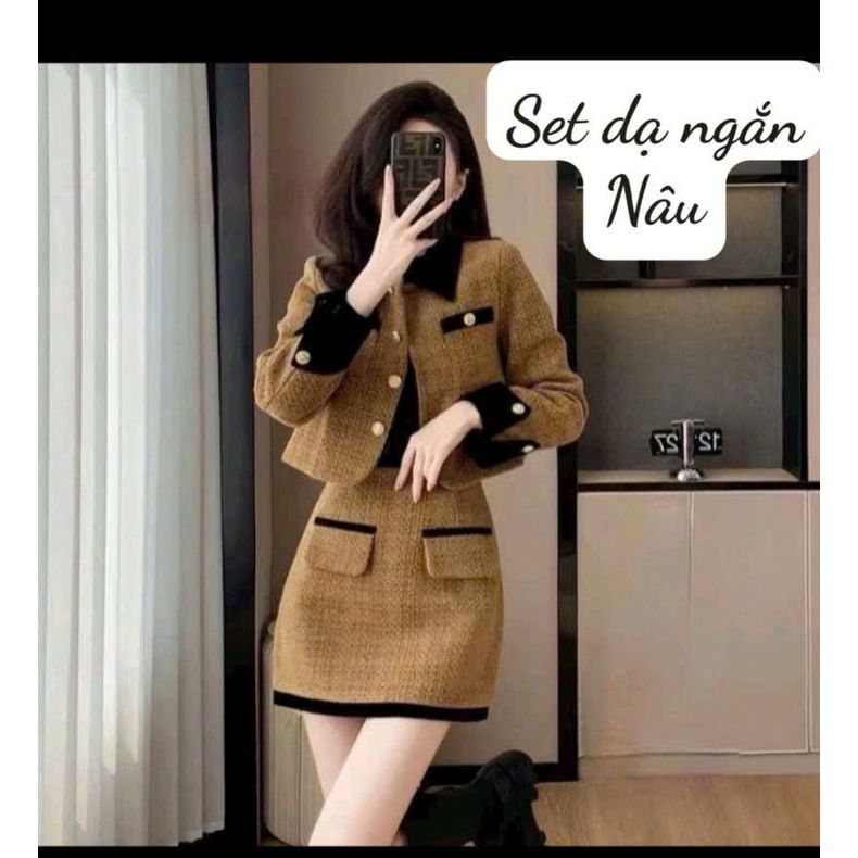 Áo Dạ Xinh - Sang Chảnh - 3 Màu Đỏ, Đen, Be - Váy Dài - Váy Ngắn