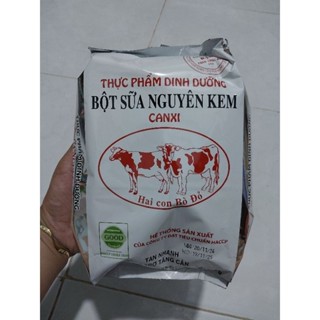 sữa bột nguyên kem hỗ trợ tăng cân Hai Con Bò Đỏ (túi 500g)