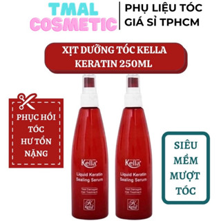 Xịt dưỡng tóc kella keratin phục hồi tóc hư tổn 250ml