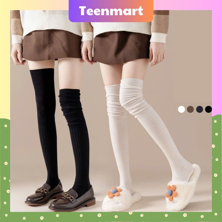 Tất Dài Nữ 2 Chất Liệu Vừa Giữ Ấm Vừa Thời Trang