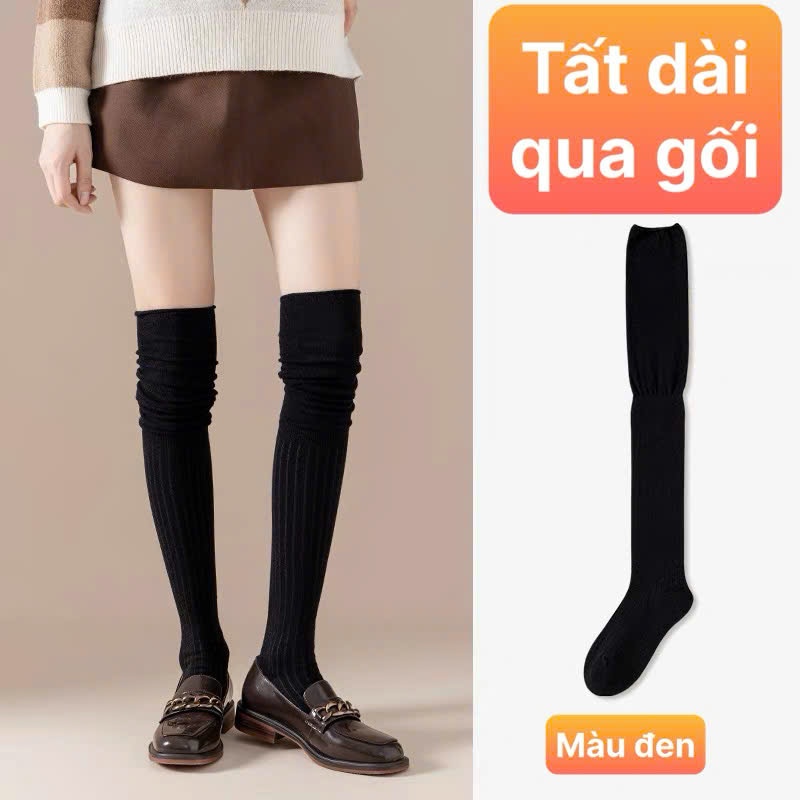 Tất Dài Nữ 2 Chất Liệu Vừa Giữ Ấm Vừa Thời Trang | BigBuy360 - bigbuy360.vn