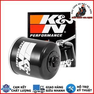 Lọc nhớt K&N 204 cho xe phân khối lớn Moto Yamaha, Honda, Triumph, SH300i/ 350i, Rebel 500