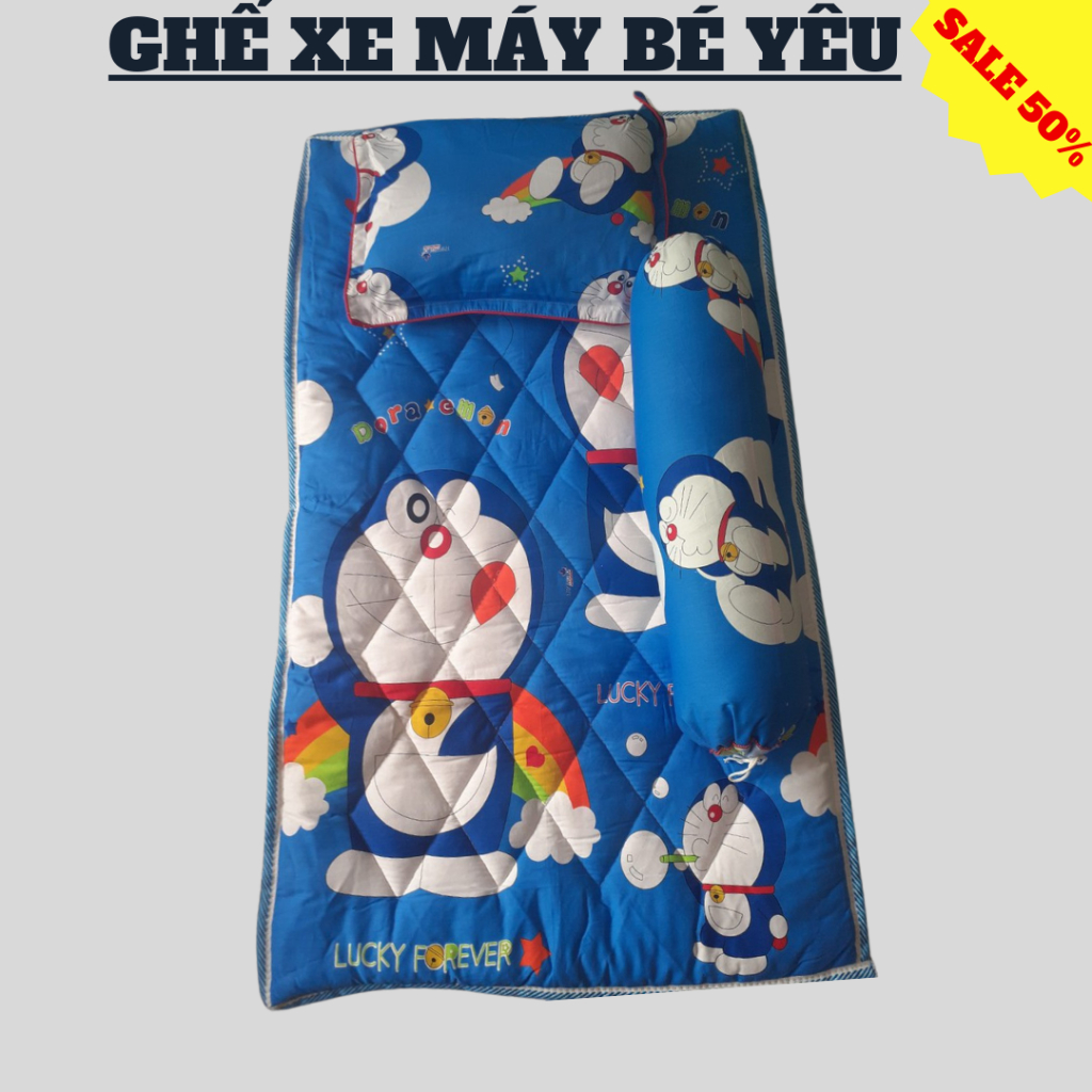 Bộ Nệm Cho Bé Đi Học Cao Cấp chất Cotton