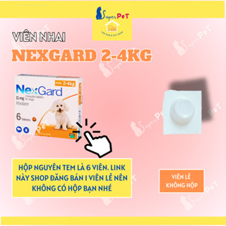 Viên Thuốc Trị Ve Chó NEXGARD 2-4kg, Thuốc Ve Chó Dạng Ăn, Thuốc Ve Chó Dạng Viên, Thuốc Trị Ve Rận Cho Chó - Superpet