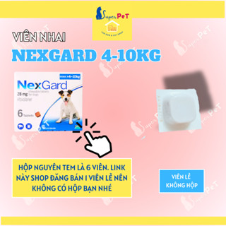 Viên Thuốc Trị Ve Chó NEXGARD 4-10kg, Thuốc Ve Chó Dạng Ăn, Thuốc Ve Chó Dạng Viên, Thuốc Trị Ve Rận Cho Chó - Superpet