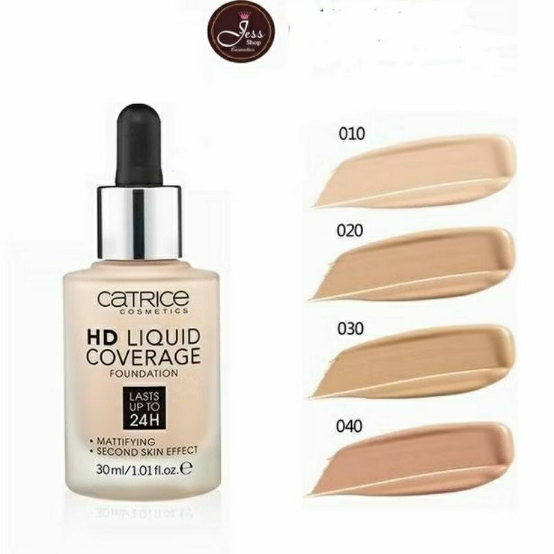 Kem Nền Catrice HD Liquid Coverage Foundation 24h 30ml