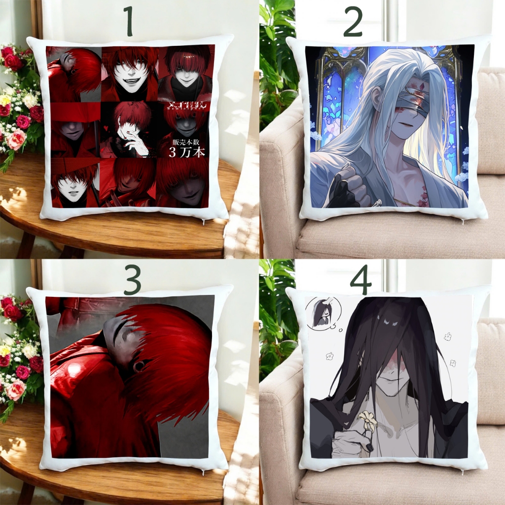 Gối in hình Homicipher Mr. Scarletella Mr. Chopped Mr. Hood Mr. Crawling Machete Gap gối vuông hình 