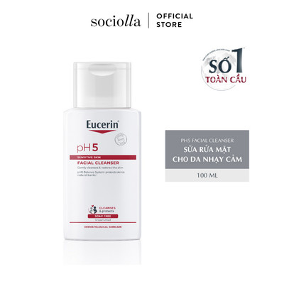 Sữa Rửa Mặt Dịu Nhẹ Eucerin pH5 Facial Cleanser Sensitive Skin 100ml