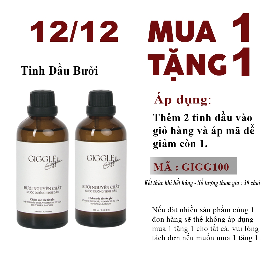 Nước Dưỡng Tinh Dầu Bưởi Chất Giggle, Mọc Tóc Nhanh, Giảm Rụng Tóc, Hiệu Quả Sau 2 - 4 Tu