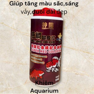  Cám kích đỏ Mega Jumbo Super Red Goldfish  Hạt chìm -Bộ đôi hoàn hảo vỗ béo và kích màu siêu đỏ cho Ranchu Oranda 