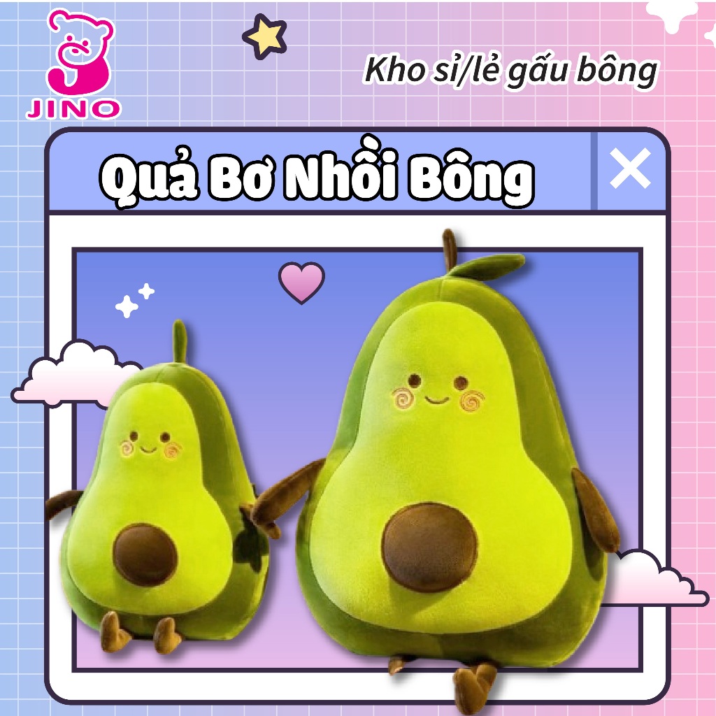 Quả bơ nhồi bông cao cấp