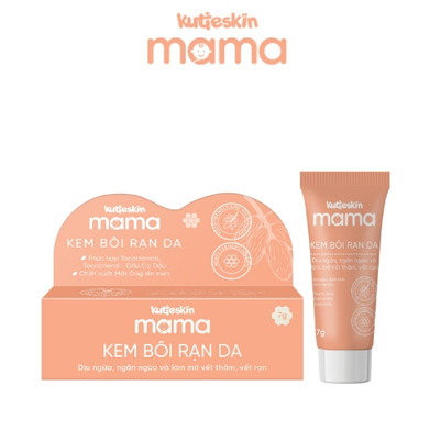 Tuýp Dùng Thử Kem Bôi Rạn Da Cho Mẹ Bầu KUTIESKIN MAMA Giúp Làm Mờ Cả Rạn Trắng Và Rạn Đỏ 7g(Hàng tặng không bán)
