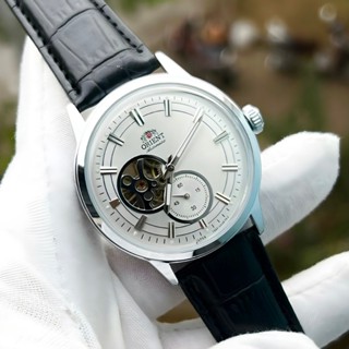 Đồng hồ nam Orient automatic dây da máy cơ nhật