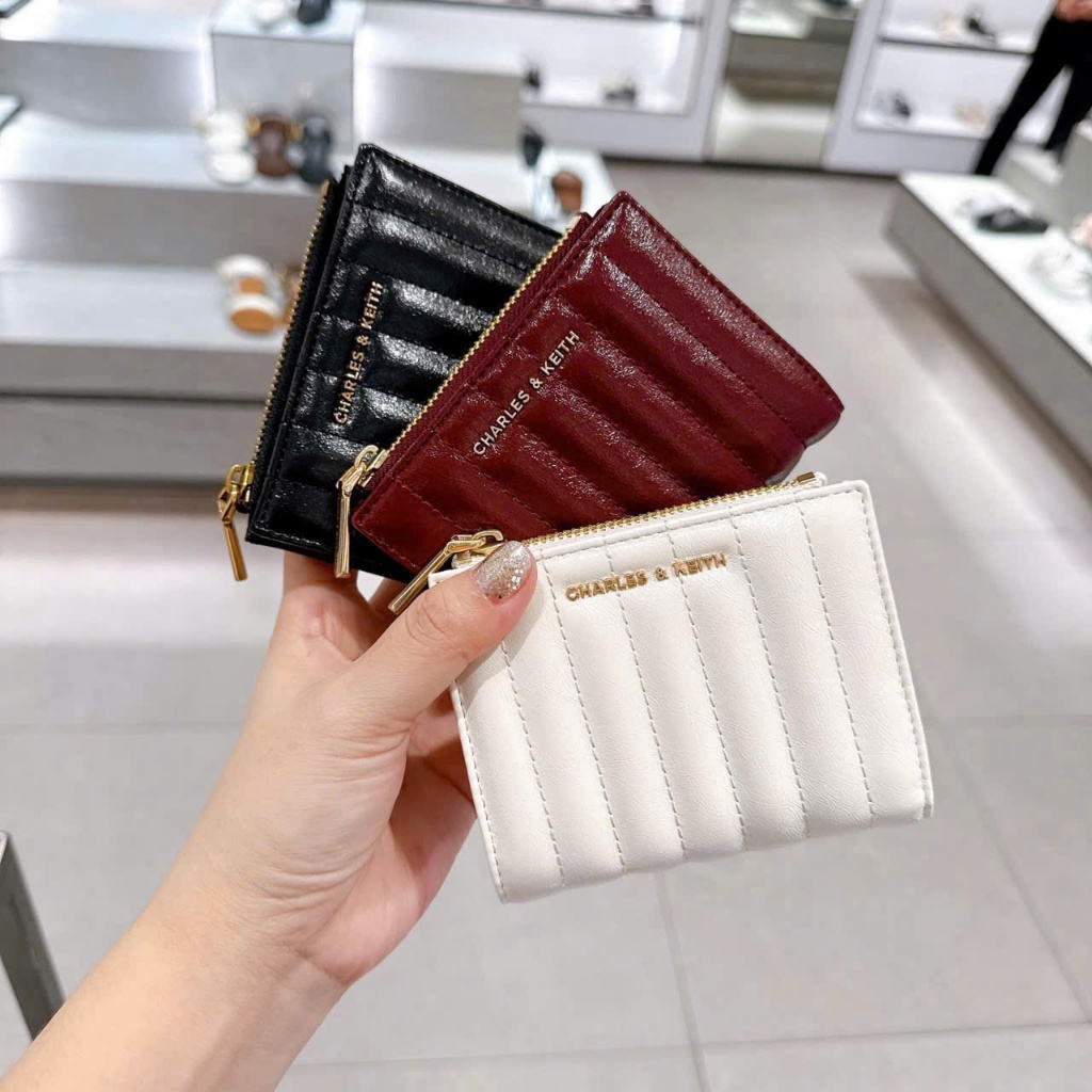 Ví Xê Ca mini sọc có hộp