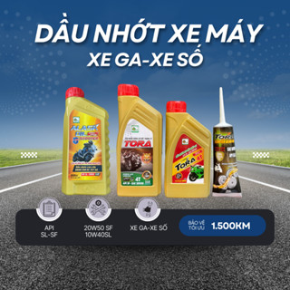 Dầu Nhớt TORA Dành Cho Xe Máy Bảo Vệ Tối Ưu 1.500km Chai  20W50 SF
