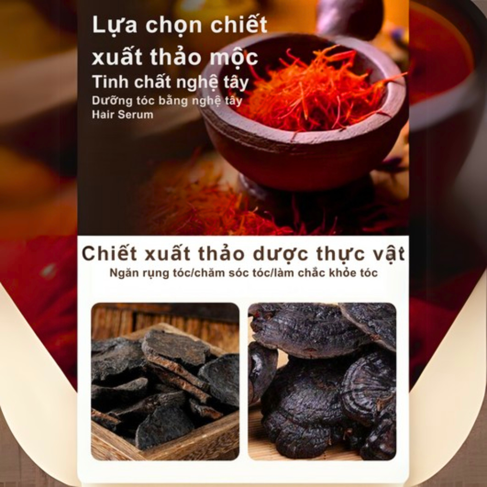 Xịt dưỡng đen tóc nghệ tây HUNMUI - HUMUI xịt đen tóc nuôi dưỡng và làm chắc khỏe tóc, phục hồi mái tóc chai 100ml